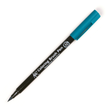 Caneta Marcador Koi Coloring Brush Viridian - Ponta Pincel/Brush