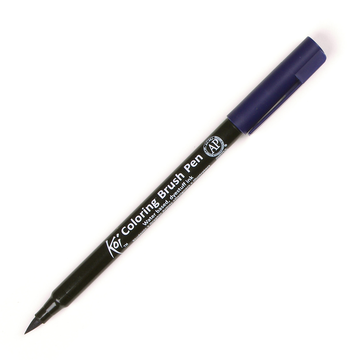 Caneta Marcador Koi Coloring Brush Azul Prussia - Ponta Pincel/Brush