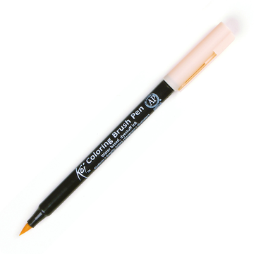 Caneta Marcador Koi Coloring Brush Amarelo Napoles - Ponta Pincel/Brush