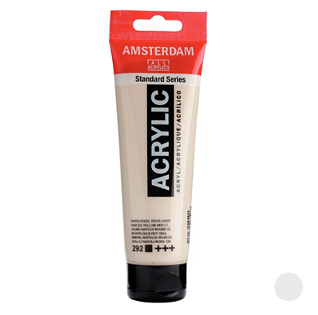 Tinta Acrílica Série Standard Amsterdam 120 ml - Nápoles Amarelo Luz Vermelha 292