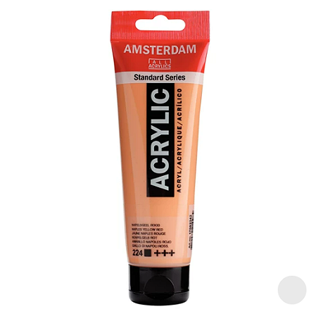 Tinta Acrílica Série Standard Amsterdam 120 ml - Nápoles Amarelo Vermelho 224