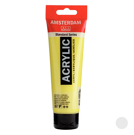 Tinta Acrílica Série Standard Amsterdam 120 ml - Azo Amarelo Limão 267