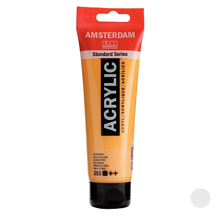 Tinta Acrílica Série Standard Amsterdam 120 ml - Amarelo Ouro 253