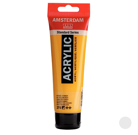 Tinta Acrílica Série Standard Amsterdam 120 ml - Azo Yellow Deep 270