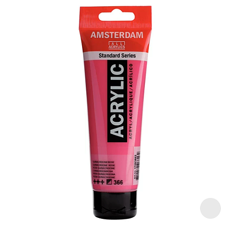 Tinta Acrílica Série Standard Amsterdam 120 ml - Quinacridone Rose 366