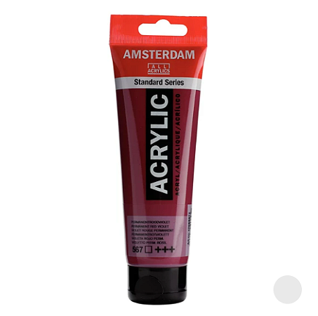 Tinta Acrílica Série Standard Amsterdam 120 ml - Permanente Vermelho Violeta 567
