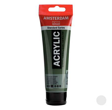 Tinta Acrílica Série Standard Amsterdam 120 ml - Verde Oliva Profundo 622