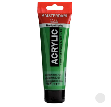 Tinta Acrílica Série Standard Amsterdam 120 ml - Luz Verde Permanente 618