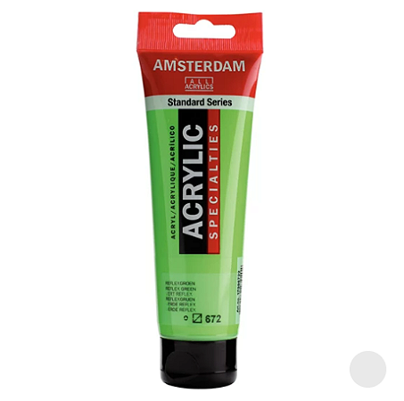 Tinta Acrílica Série Standard Amsterdam 120 ml - Verde Reflex 672
