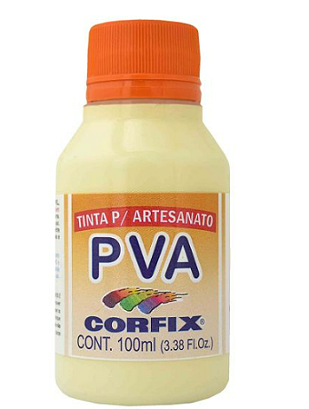 Tinta PVA Fosca Corfix 100ml - *Amarelo Palha 303