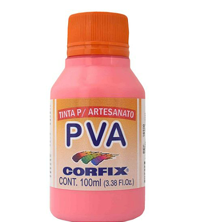 Tinta PVA Fosca Corfix 100ml - *Rosa Chá 342