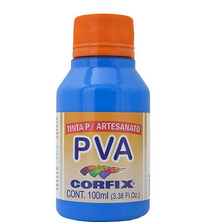 Tinta PVA Fosca Corfix 100ml - *Azul Cerúleo 385