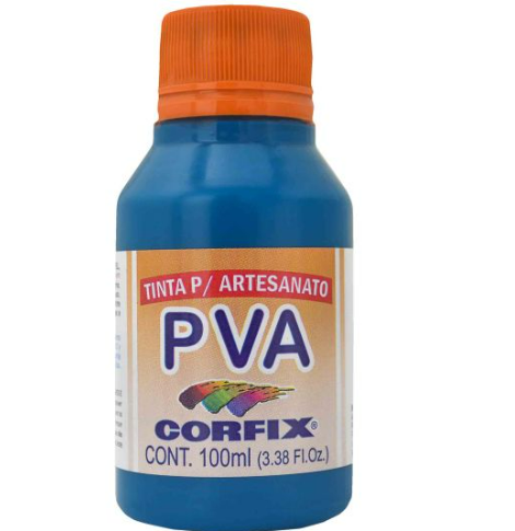 Tinta PVA Fosca Corfix 100ml - *Azul Turquesa 324