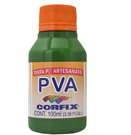Tinta PVA Fosca Corfix 100ml - Verde Musgo 333
