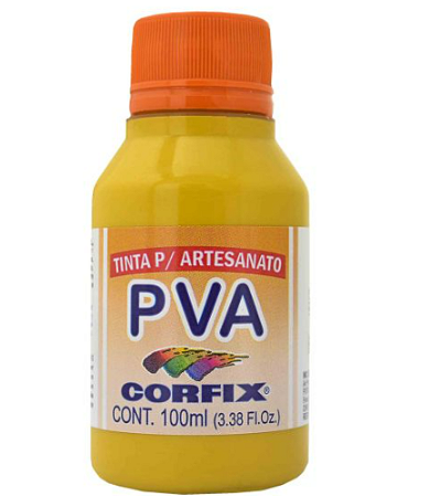 Tinta PVA Fosca Corfix 100ml - *Amarelo Ocre 353