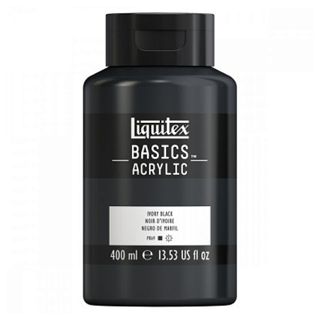 Tinta Acrílica Liquitex Basics 400ml - 726 Ivory Black