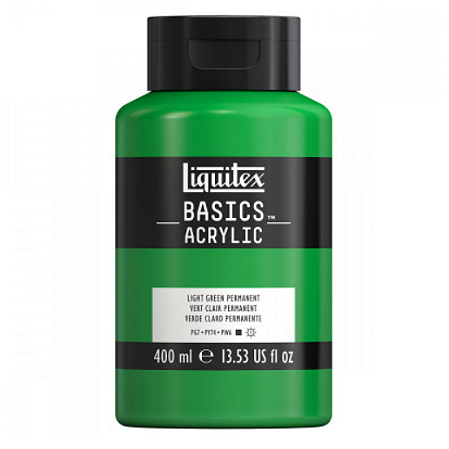 Tinta Acrílica Liquitex Basics 400ml - 718 Light Green Permanent
