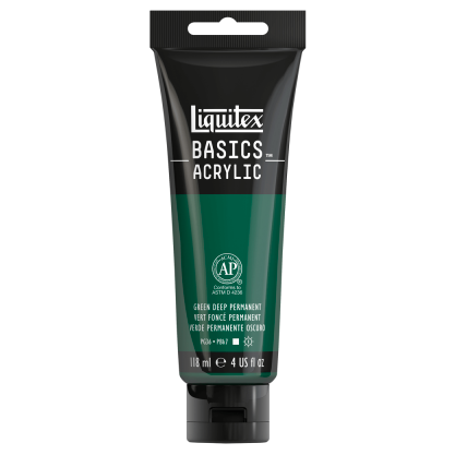 Tinta Acrílica Liquitex Basics 118ml 350 Green Deep Permanent