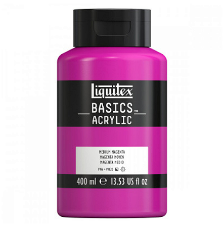 Tinta Acrílica Liquitex Basics 400ml - 711 Medium Magenta