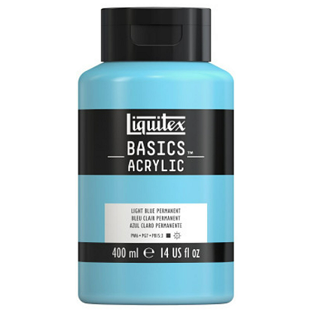 Tinta Acrílica Liquitex Basics 400ml - 717 Light Blue Permanent