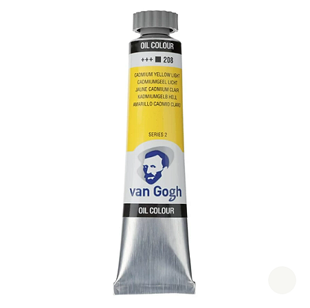 Tinta Óleo Van Gogh Talens 20ml - Cádmio Amarelo Claro 208