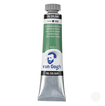 Tinta Óleo Van Gogh Talens 20ml - 668 Óxido de Cromo Verde