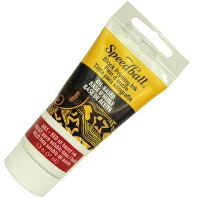 Tinta Óleo de Xilogravura 37ml Speedball - Vermelha (3451)