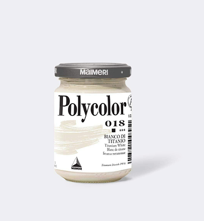 Tinta Acrílica Fosca Maimeri Polycolor 140ml - Titanium White