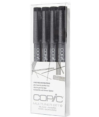 Caneta Multiliner Copic Set A - 4 Unidades