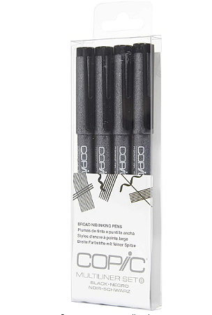 Caneta Multiliner Copic Set B - 4 Unidades