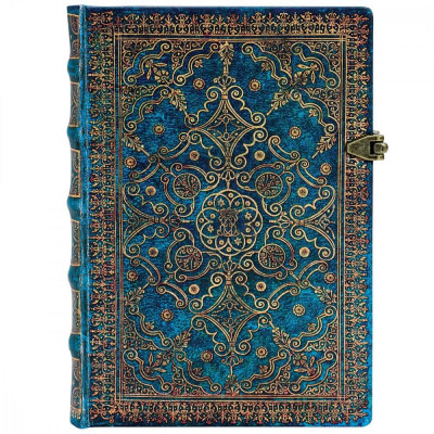 Caderno Capa Dura Midi Pautado Paperblanks - Azure Equinoxe