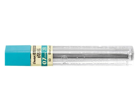 Refil Grafite Hi-Polymer Super 0,7mm MÉDIO 2B Pentel