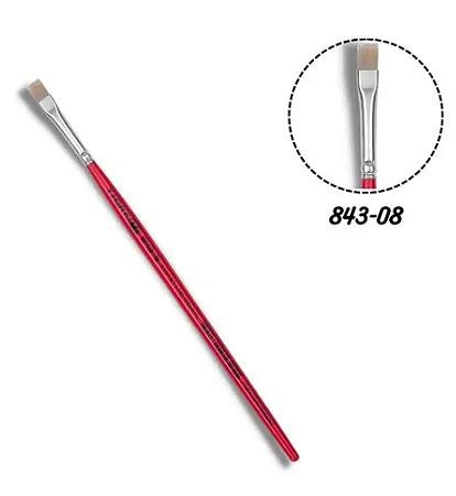Pincél Chato Reto Sintético Tigre 843 - 10