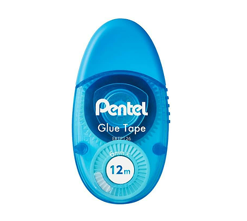 Cola em Fita Pentel 6mm x 12m - Azul