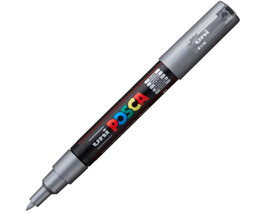 Caneta Marcador Posca Pc-1m - Prata