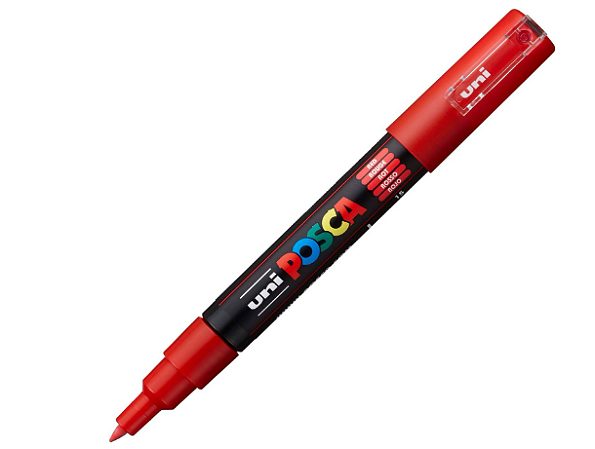 Caneta Marcador Posca Pc-1M - Vermelho
