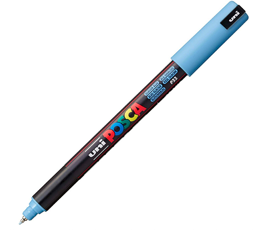 Caneta Marcador Posca PC-1MR - Azul Glacial