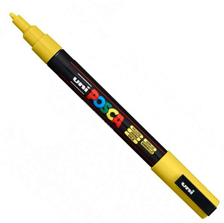 Caneta Marcador Posca PC-3M - Amarelo