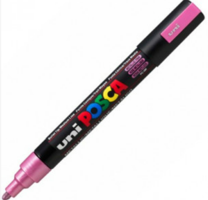 Caneta Marcador POSCA PC-5M - Rosa Metálico