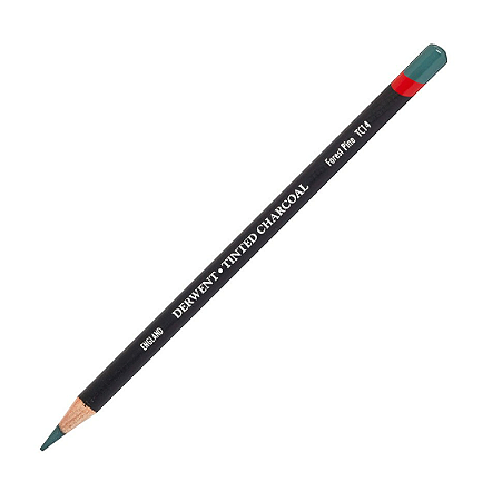 Lápis Carvão Vegetal Derwent Tinted Charcoal - Forest Pine TC14