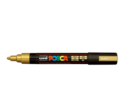 Caneta Marcador POSCA PC-5M - Ouro