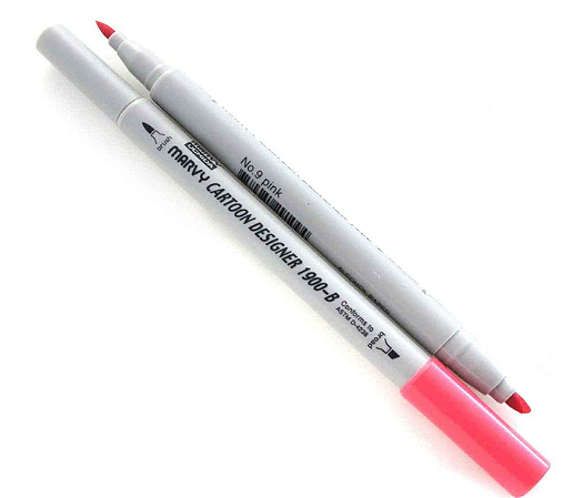 Marcador Marvy Uchida Cartoon Designer 1900B - Rosa 9
