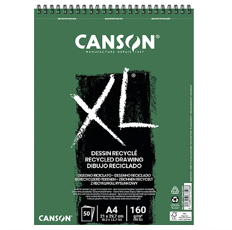 Bloco XL Recycle Canson A4 - 160g/m² 50 Folhas