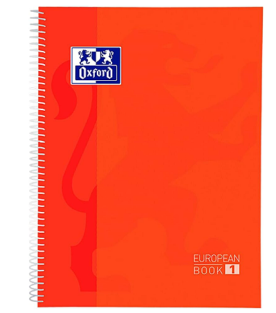 Caderno Oxford European Book Espiral 80 Folhas - Laranja