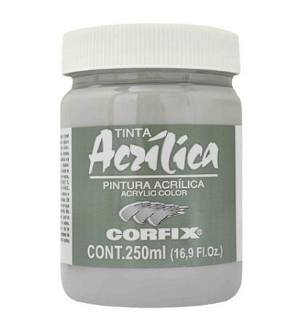 Tinta Acrílica Corfix 250ml  - 131 Gris Neutro