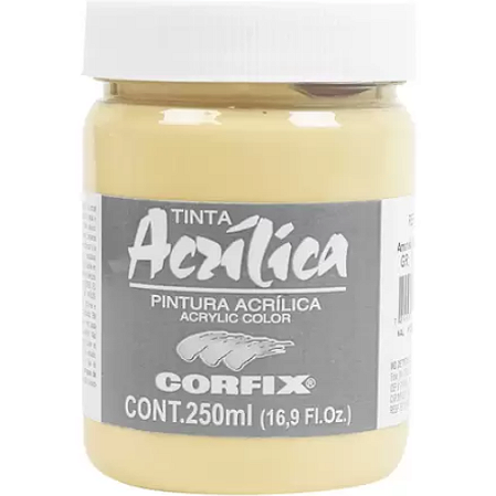 Tinta Acrílica Corfix 250ml - 47 Amarelo Napoles