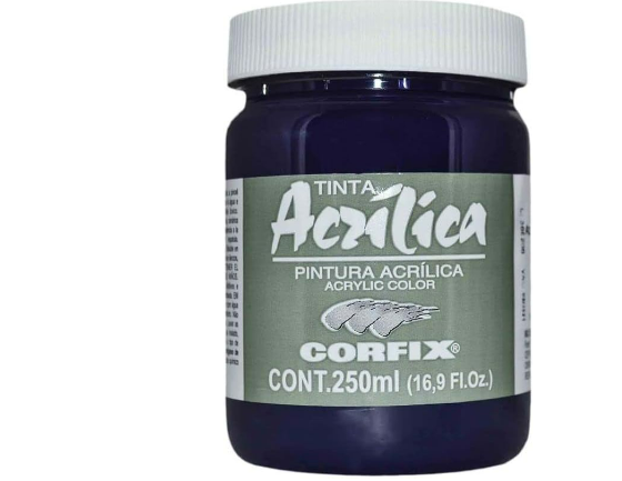 Tinta Acrílica Corfix 250ml - 69 Azul da Prússia