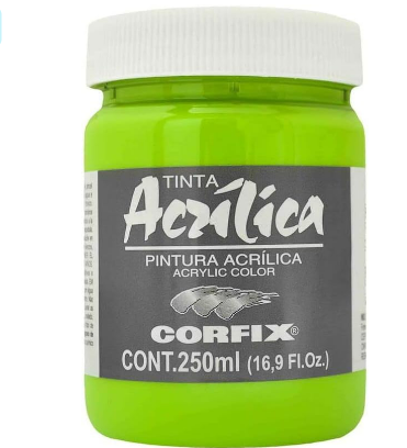 Tinta Acrílica Corfix 250ml - 77 Verde Inglês Claro