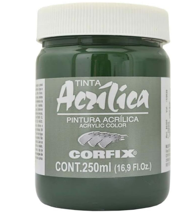 Tinta Acrílica Corfix 250ml - 78 Verde Vessie