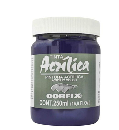Tinta Acrílica Corfix 250ml - 86 Azul Ftalocianina